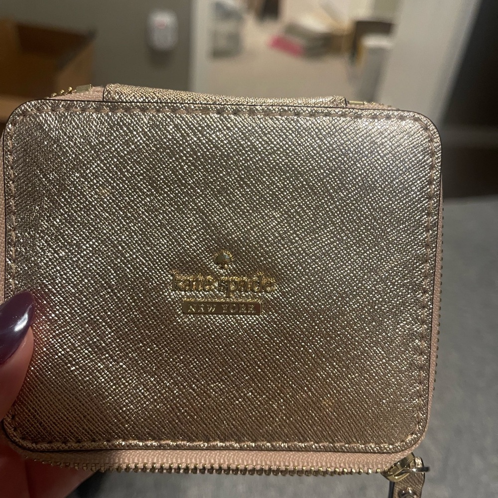 Kate Spade Rose Gold Travel Jewelry Holder